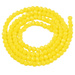 Koraliki Fasetowane Kryształki Szklane Rondelle Żółty 2.7x1.5mm