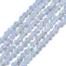 Koraliki Fasetowane Kryształki Szklane Rondelle Opalizujący AB  2.7x1.5mm