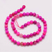 Agat Ognisty Fuchsia Kamień Jubilerski Fasetowany kula 6mm