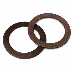 Drewniane uchwyty do toreb i makramy – obręcze 14 cm, brązowe (2 szt.)