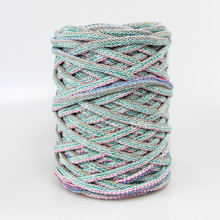 Mia Mote™ Extra Lush Line Sznurek bawełniany pleciony do maramy 7mm striped light
