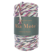 Mia Mote™ Classic Line Sznurek bawełniany skręcany do makramy 5mm stripe