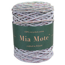 Mia Mote™ Thinny Line sznurek bawełniany 3mm  Outlet CUT miraże ombre lawendowe pole