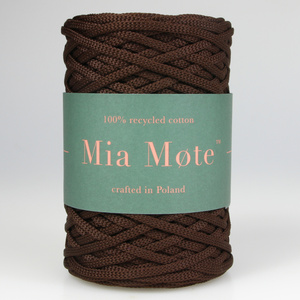 Mia Mote™ ByBag Line Sznurek Poliestrowy płaski bez rdzenia ciemny brązowy czekolada 3mm