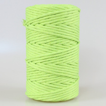Mia Mote™ Classic Line Sznurek bawełniany skręcany do makramy 5mm lime quartz