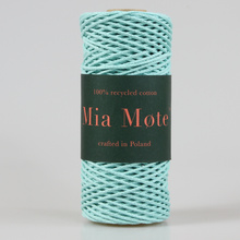 Mia Mote™ Petit Line Sznurek pleciony bawełniany 2mm Outlet CUT Chryzopraz