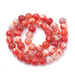 Agat Ognisty Crackle Red - kamień harmonii, odwagi i pewności siebie - kula 8mm