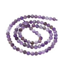 Ametyst naturalny – kamień spokoju, intuicji i duchowej harmonii - kula fasetowana 4mm