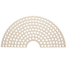 Drewniana baza do makramy koszyka spód dno torebki tęcza 10cm otwory 30x15mm 1szt