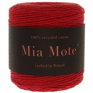 Sznurek bawełniany skręcany do makramy ecconomic czerwony 2mm ~290m