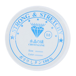 Gumka Żyłka Silikonowa Rozciągliwa Transparentny 0.8mm ~7m Szpula