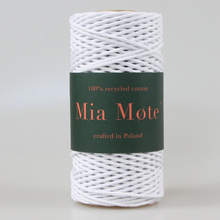 Mia Mote™ Petit Line OUTLET CUT  Sznurek bawełniany 2mm Chalk