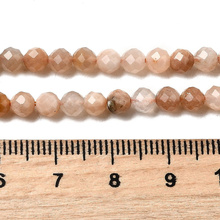 Kamień księżycowy moonstone - kamień intuicji, kobiecości i harmonii - kula fasetowana 4 mm