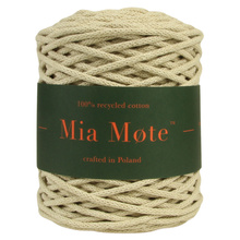 Mia Mote™ Thinny Line sznurek bawełniany 3mm moonstone