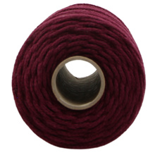 Mia Mote™ Petit Line OUTLET CUT  Sznurek pleciony bawełniany 2mm Ruby