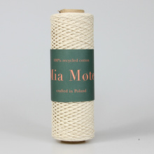 Mia Mote™ / Kordonek / do szydełkowania /OUTLET CUT   Naturalny Jasny beż