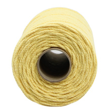 Mia Mote™ Petit Line Sznurek pleciony bawełniany 2mm Yellow Calcite