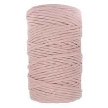 Mia Mote™ Classic Line Sznurek bawełniany skręcany do makramy 5mm Rose Quartz