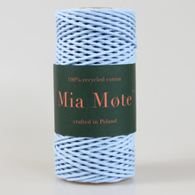 Mia Mote™ Petit Line Outlet CUT  Sznurek pleciony bawełniany 2mm Atlantis Crystal