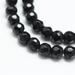 Jadeit Black Kamień Jubilerski Fasetowany kula 4mm