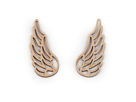 Drewniane scrapki skrzydła skrzydełka ażurowe Aniołki do dekoracji aniołków 21x55mm