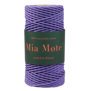 Mia Mote™ Petit Line Sznurek pleciony bawełniany 2mm amethyst