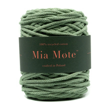 Mia Mote™ Basic Line sznurek bawełniany 5mm green jasper