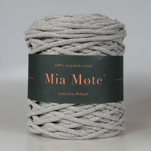 Mia Mote™ Lush Line Sznurek bawełniany 5mm flaxy river stone Nowy Splot