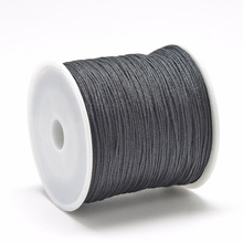 Sznurek Nylonowy 0.4mm do bransoletek kamieni Topliwy Czarny