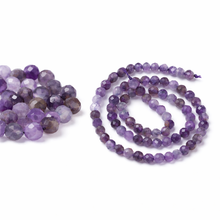 Ametyst naturalny – kamień spokoju, intuicji i duchowej harmonii - kula fasetowana 4mm