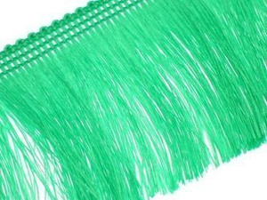 Frędzle cięte Taśma dekoracyjna z frędzlami zielony jasny 60mm