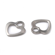 Zawieszka Stal Chirurgiczna serce 12x10.5x1mm