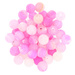 Agat Ognisty Frosted Magenta Kamień Jubilerski gładki kula 6mm