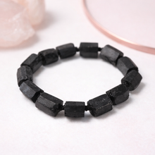 Turmalin Czarny - kamień ochrony i stabilizacji - Kolumna Fasetowany 10-20mm