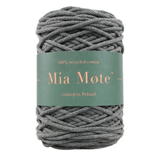 Mia Mote™ Thinny Line sznurek bawełniany 3mm smoky quartz