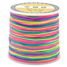 Sznurek Nylonowy 0.4mm do bransoletek kamieni Topliwy Tęczowy