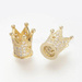 Przekładka Korona gold z cyrkonia 12x10mm