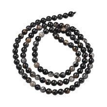 Turmalin Czarny - kamień ochrony i stabilizacji - Kula Gładka Koraliki 4mm