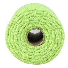 Mia Mote™ Classic Line Sznurek bawełniany skręcany do makramy 5mm lime quartz