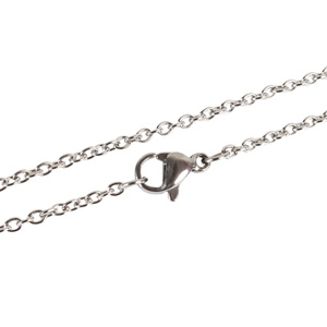 Łańcuszek ze Stali Chirurgicznej 304 z Zapięciem do zawieszek 50cm