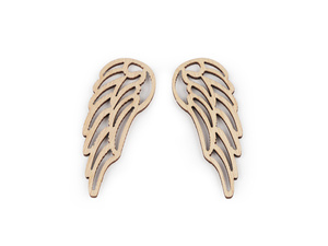 Drewniane scrapki skrzydła skrzydełka ażurowe Aniołki do dekoracji aniołków 21x55mm