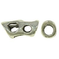 Tunel Przekładka do Rzemienia Shamballa Kowbojska Platyna 15x7mm 2szt