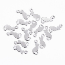 Zawieszka Stal Chirurgiczna Kot 13x5.5mm