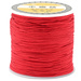 Sznurek Nylonowy 0.4mm do bransoletek kamieni Topliwy Czerwony