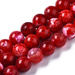 Agat Ognisty Crackle Red - kamień harmonii, odwagi i pewności siebie - kula 8mm