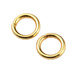 Kółka Kółeczka Ogniwka Otwarte Stal Chirurgiczna złote 18K 4x0.7mm