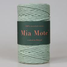 Mia Mote™ Classic Line Sznurek bawełniany skręcany do makramy 2mm Oliwin Peridot