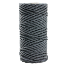 Mia Mote™ Petit Line Sznurek pleciony bawełniany 2mm Smoky Quartz