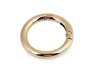 Karabińczyk okrągły Kółko metalowe otwierane szekla do torebki złoty 25/4.5mm