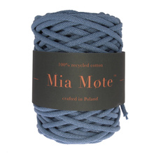 Mia Mote™ Basic Line sznurek bawełniany 5mm blue lace agate